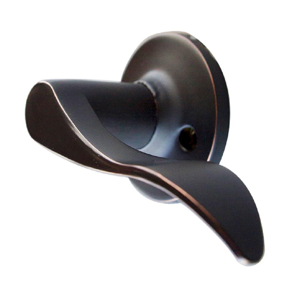 Design House Stratford Oil Rubbed Bronze Right Hand Dummy Door Lever 727974 The Home Depot Design House Stratford Oil Rubbed