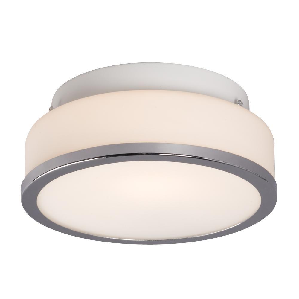 Filament Design Negron 1-Light Chrome Incandescent Flush Mount-CLI ...