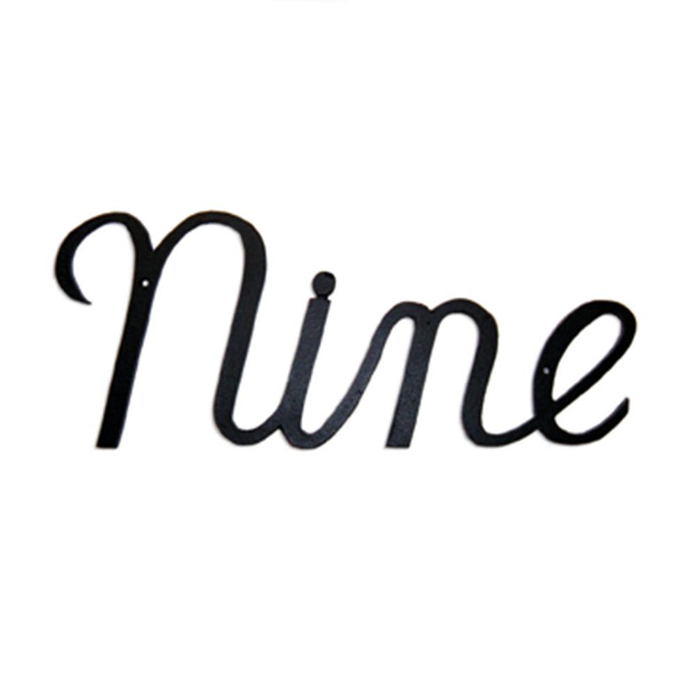 Montague Metal Products 3.125 in. Aluminum Script House Number NineSHN