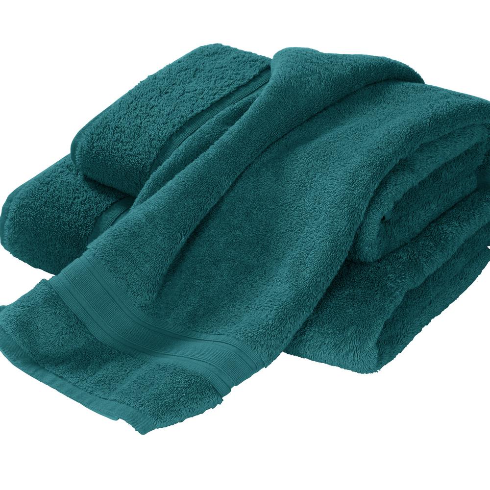 The Company Store Company Cotton Deep Teal Solid Turkish Cotton Wash 