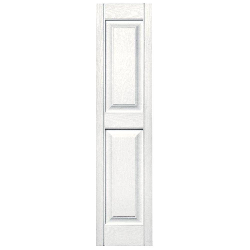 Builders Edge 12 in. x 51 in. Raised Panel Vinyl Exterior