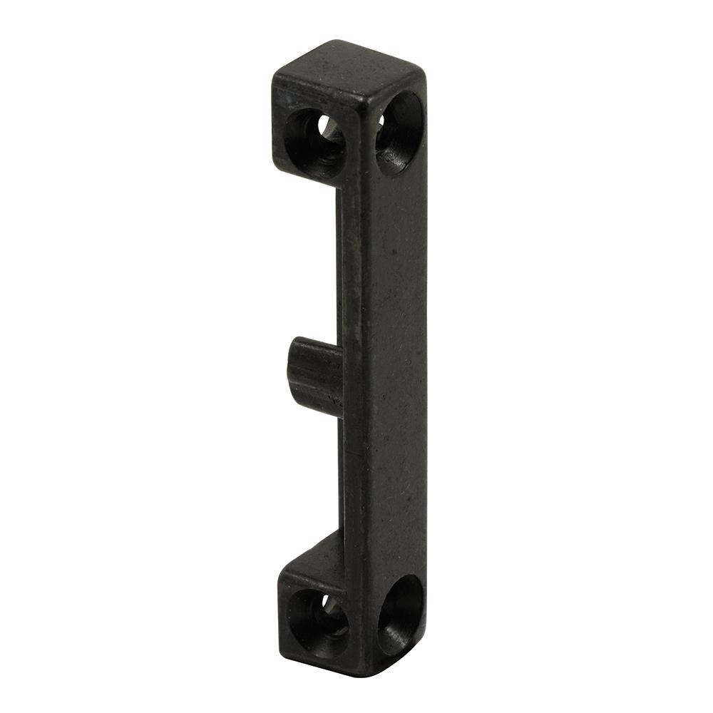 Prime Line Black Heavy Duty Cast Face Or Side Mount Sliding Door Keeper