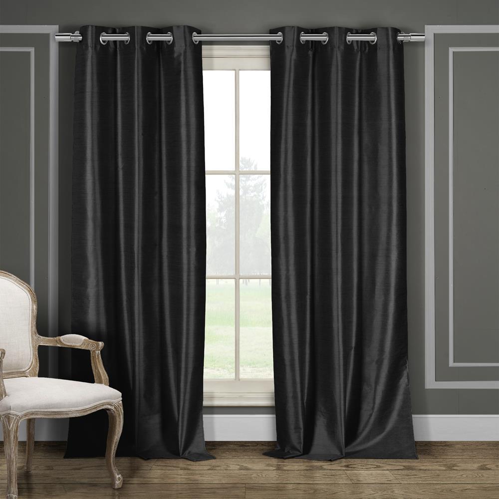 38x96 2 Pieces Duck River Solid Blackout Curtain for Bedroom Mouse