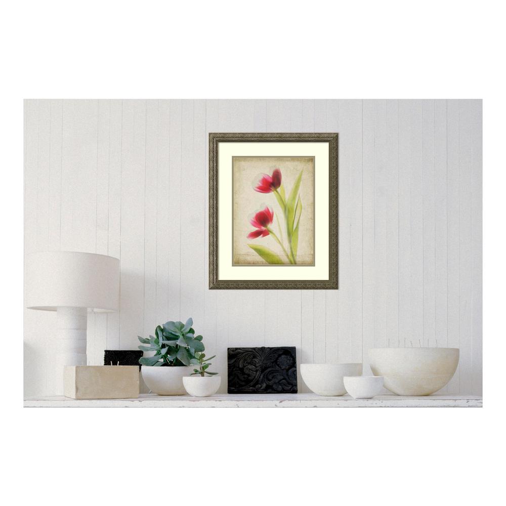 Amanti Art 23 in. H x 19 in. W "Parchment Flowers III" by 