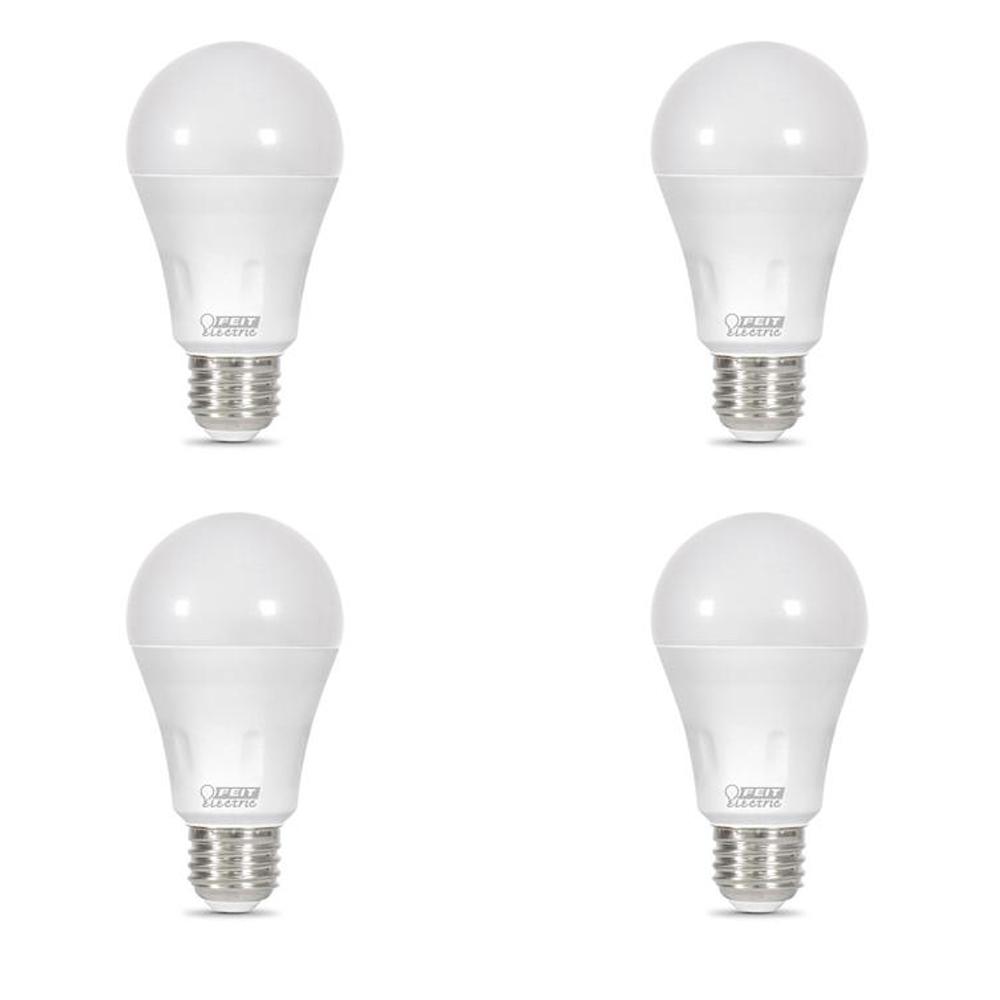 Philips 40 Watt Equivalent A19 Non Dimmable Energy Saving Led Light Bulb Soft White 2700k 4 Pack 461145 The Home Depot