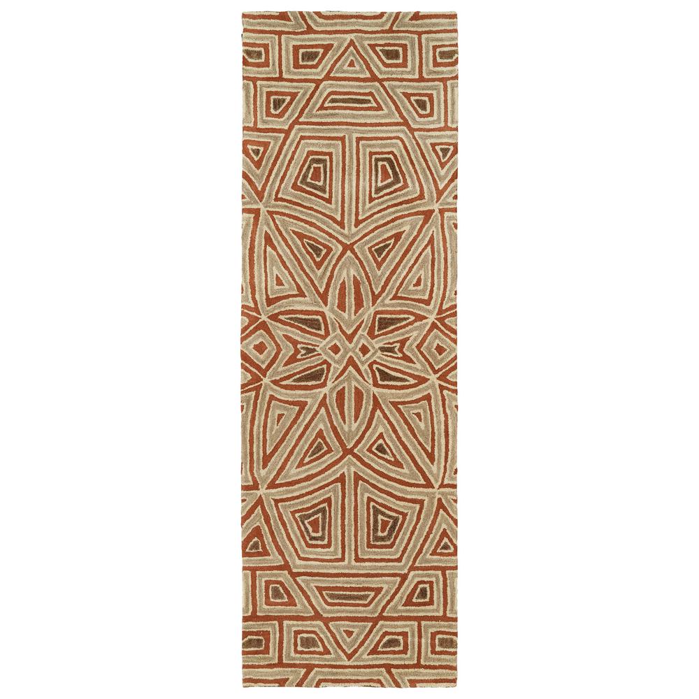 Kaleen Art Tiles Rust 2 Ft 6 In X 8 Runner Hdpati0930268 The Kaleen Art Tiles Rust 2 Ft 6 In X 8 Runner