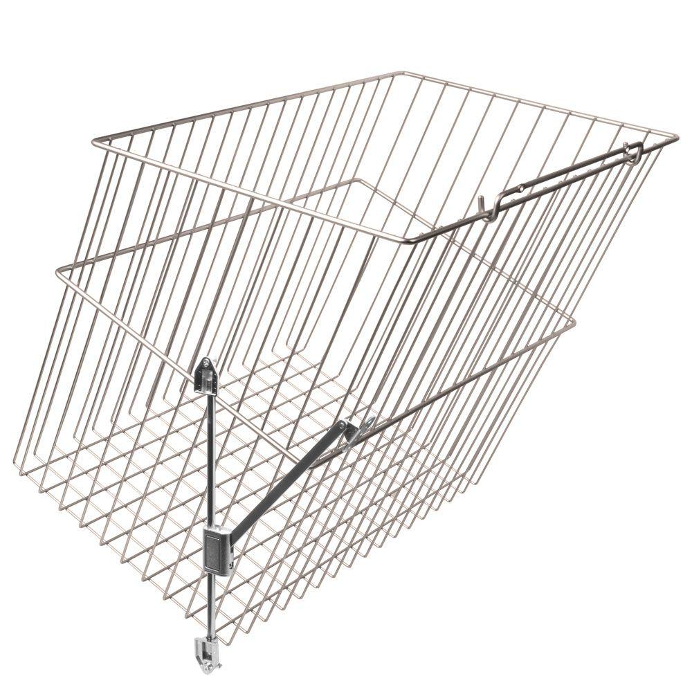 Knape & Vogt 21 in. W Tilt Out Laundry Hamper in Satin Nickel