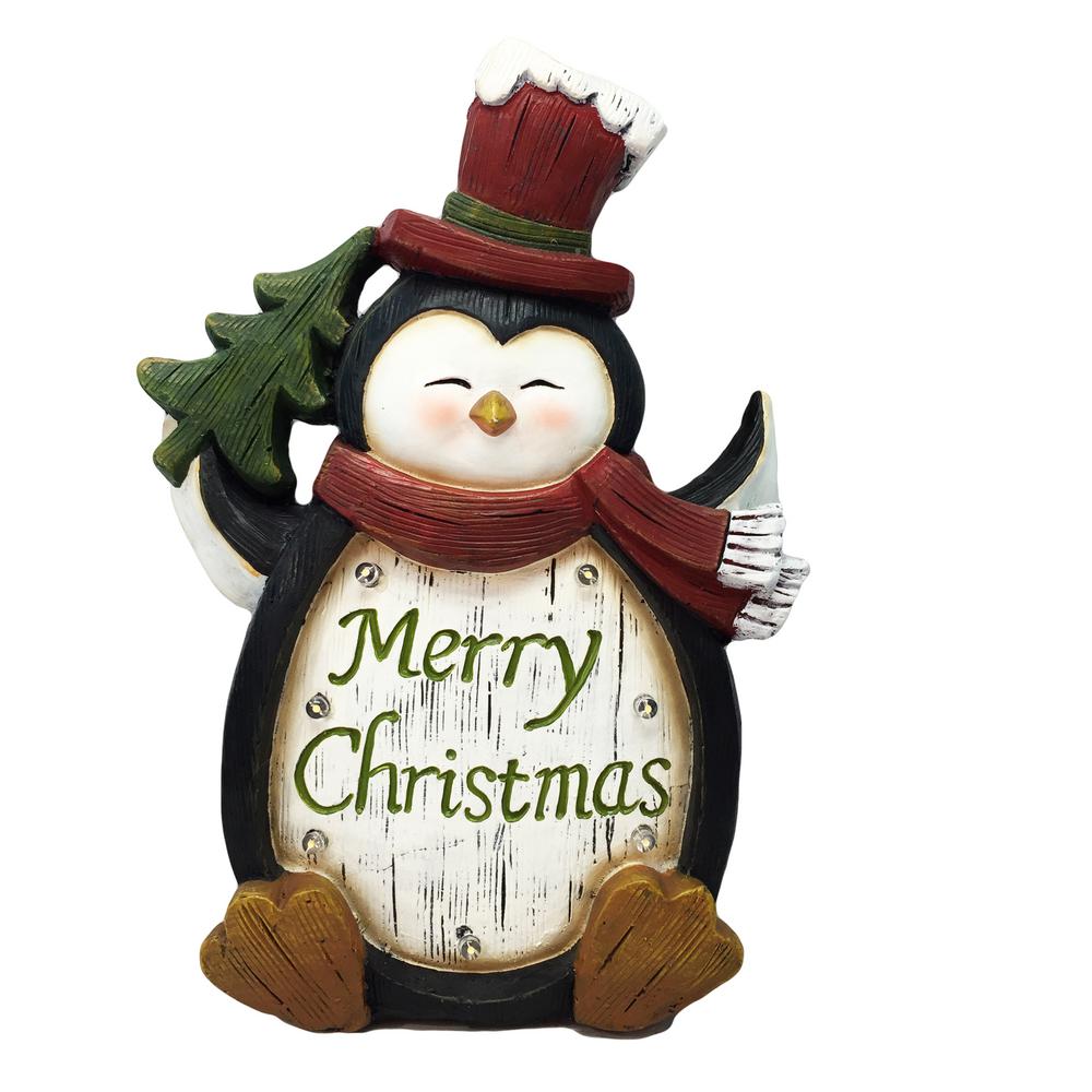 Alpine Corporation Penguin With Led Lights Tm Beh116hh The Penguin With Led Lights