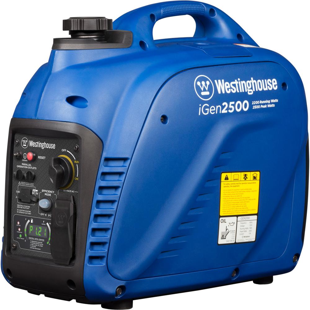 Westinghouse Inverter Generator 2,500/2,200Watt Super Quiet Gas