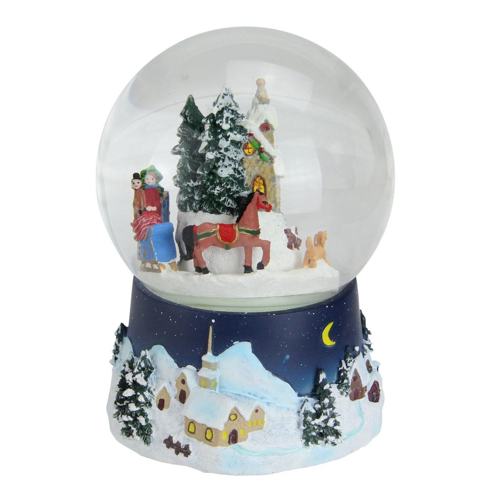 northlight 6 5 in christmas musical and animated villiage winter animated winter scene