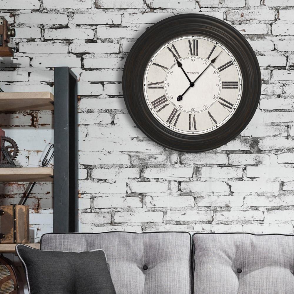 Westclox 24 In Classic Black Oversized Wall Clock 32213vbk