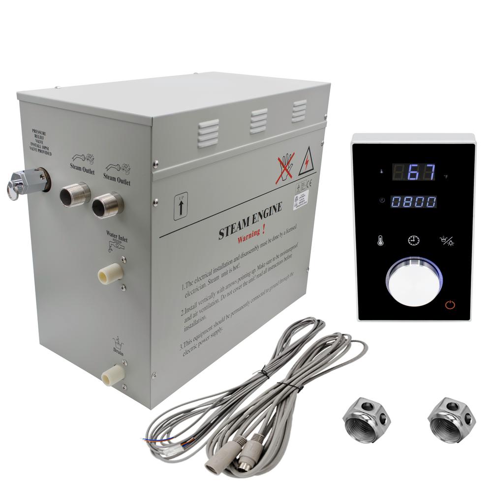 Steam Superior 12kW Deluxe SelfDraining Steam Bath Generator Digital Programmable