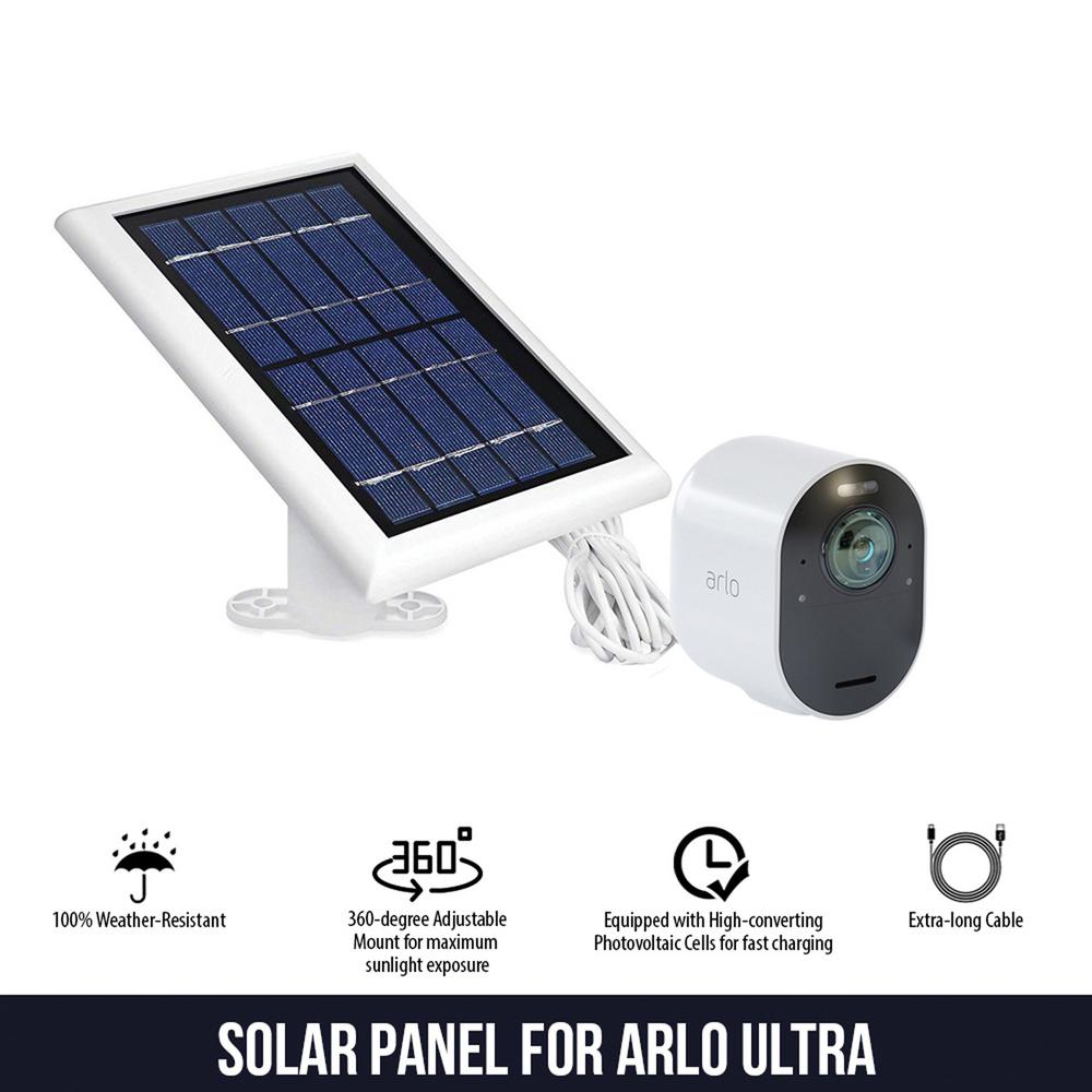 3er Kamera Set mit Solar Panel Bundle VMS5340 und VMA5600 Arlo Ultra 4K Smart Home /Überwachungskamera mit Solar Panel