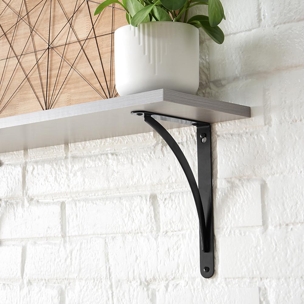 WallMountable Black Shelving Brackets Shelving Hardware The