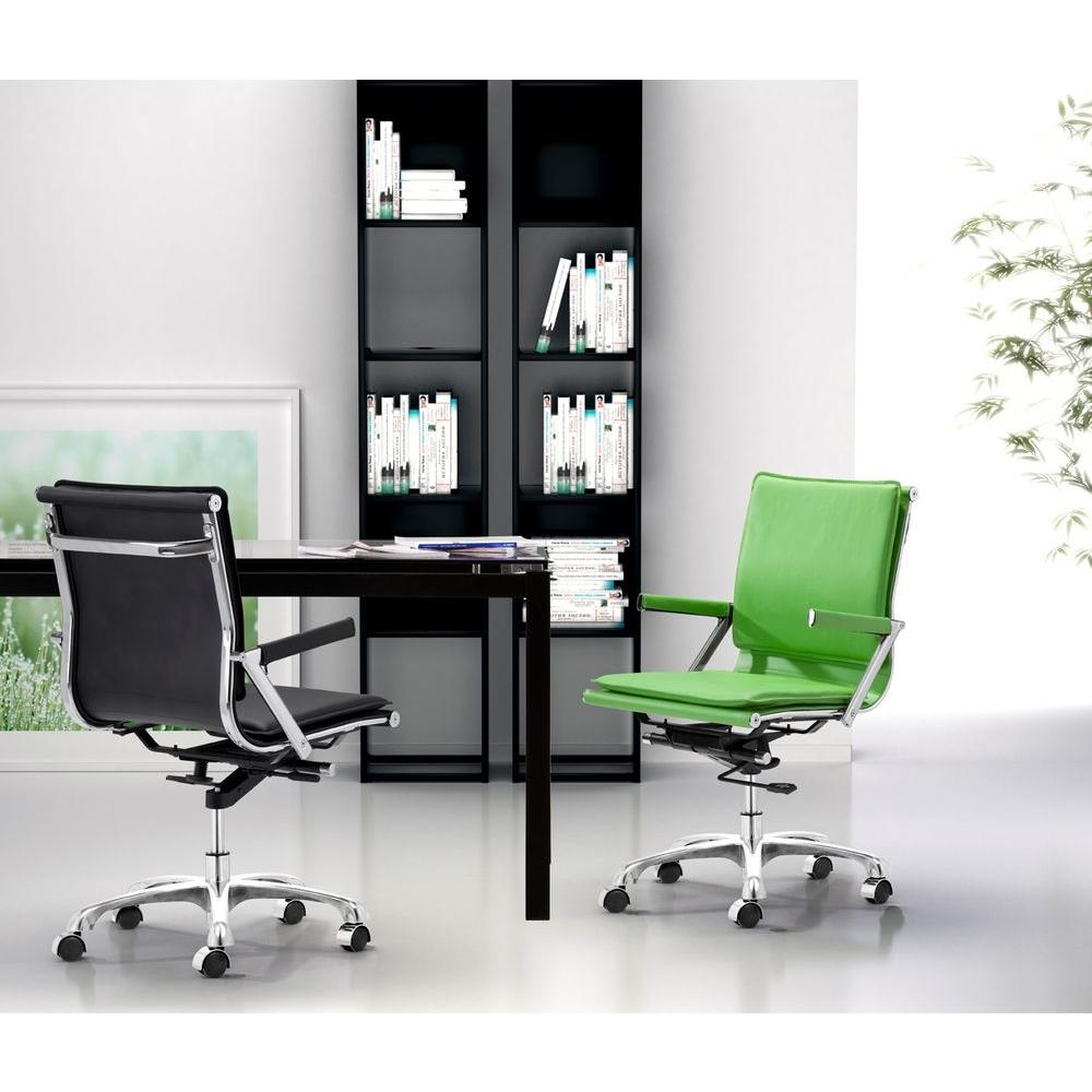 Zuo Lider Plus White Leatherette Office Chair 215214 The Home Depot Zuo Lider Plus White Leatherette Office Chair