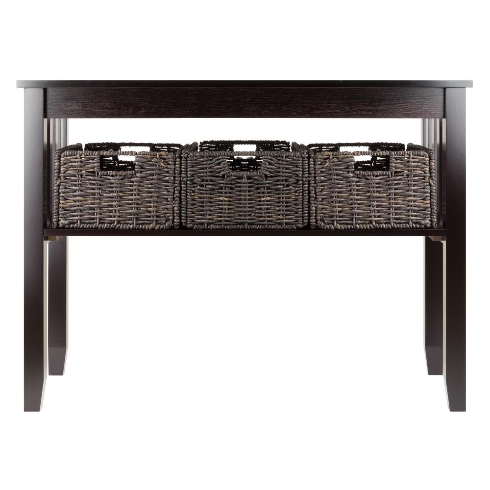 Winsome Wood Morris Espresso Console Table 92452 The Home Depot
