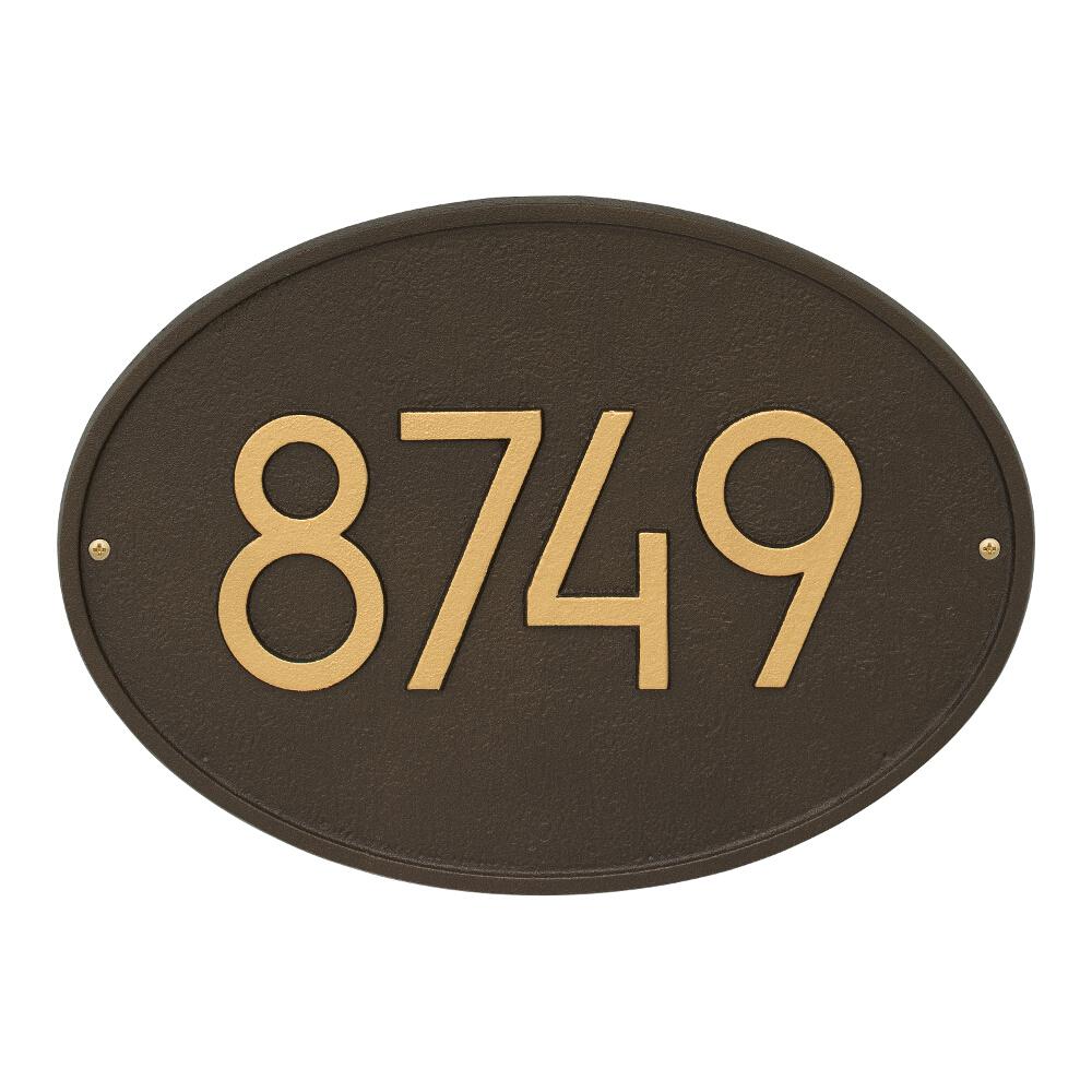 Whitehall Products Hawthorne Modern Personalized Oval Wall Plaque 3140ad The Home Depot