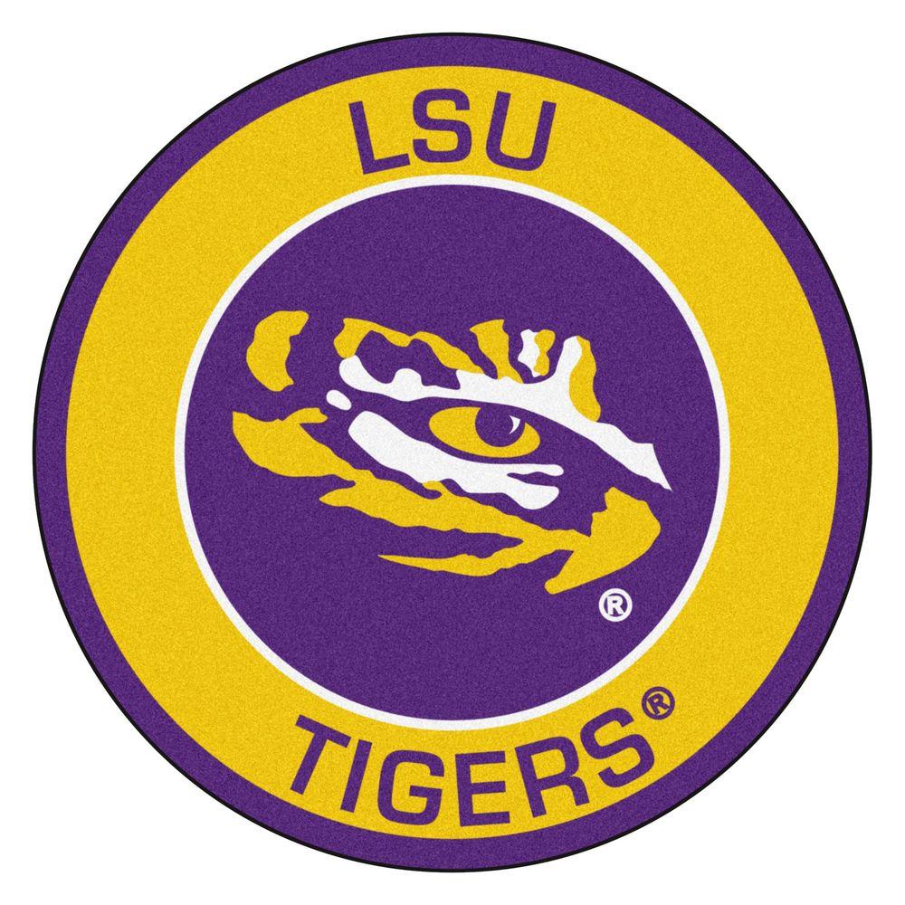 Louisiana State University Area Rugs The Home Depot Ncaa Louisiana State University Gold 2