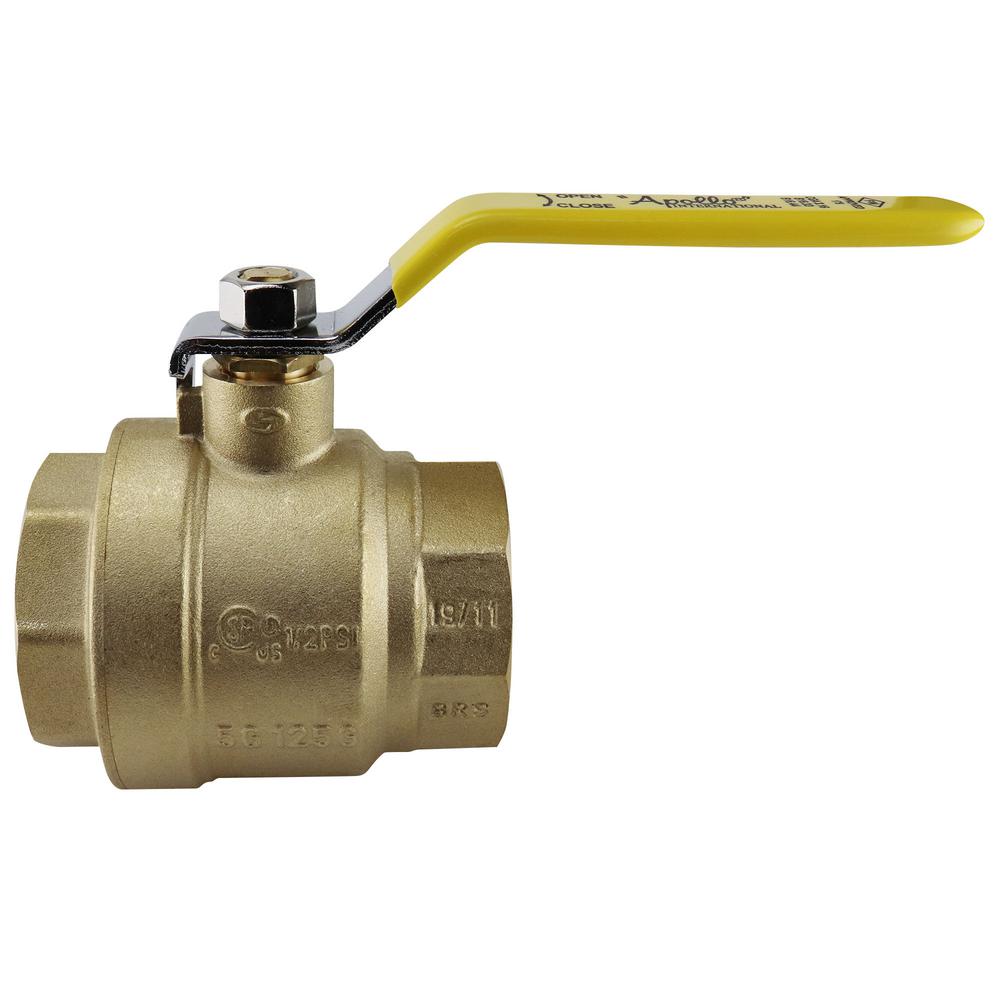 Apollo 2 in. Brass FNPT x FNPT FullPort Ball Valve94A10801 The Home