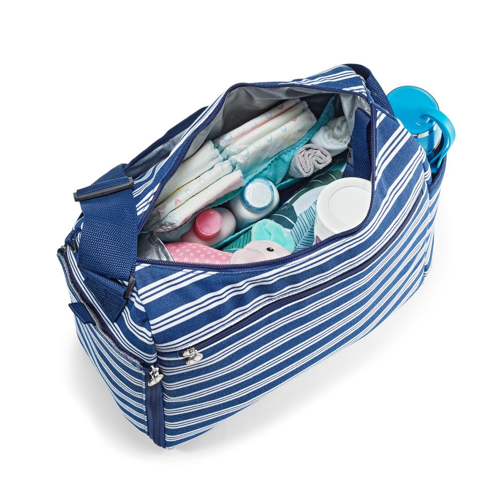 Mommy And Me Navy Insulated Diaper Bag