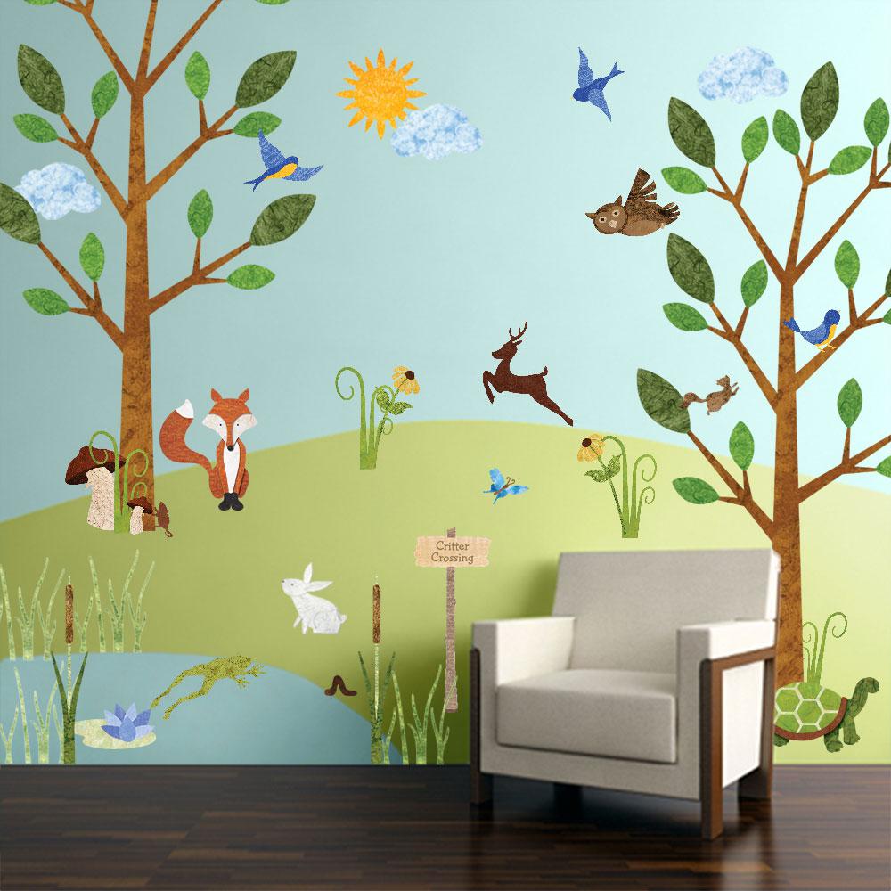 woodland theme wall decor