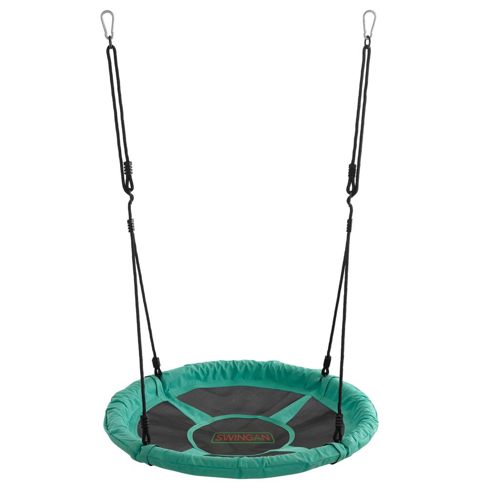 Swingan 37.5 in. Super Fun Nest Swing With Adjustable Ropes Solid