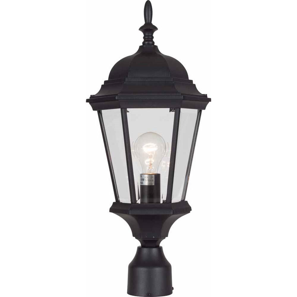 Volume Lighting V8226 1 Light 22" Tall Outdoor Single Head Post Light - Black