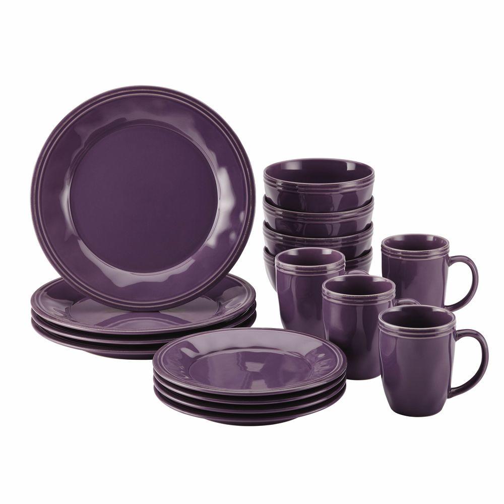 Purple Dinnerware Sets Dinnerware The Home Depot