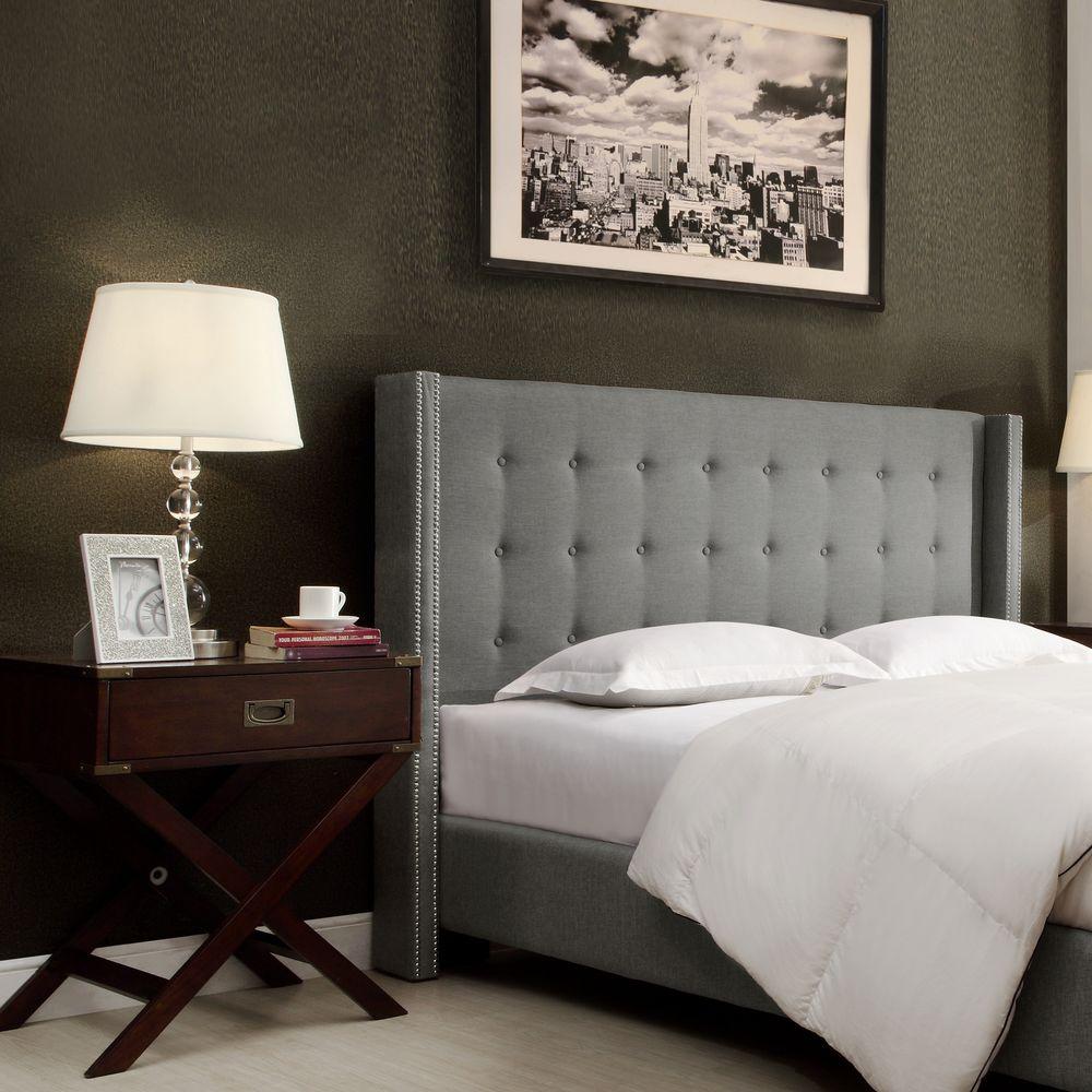 HomeSullivan Franklin Park Grey Queen Headboard40315B922WHB The Home Depot