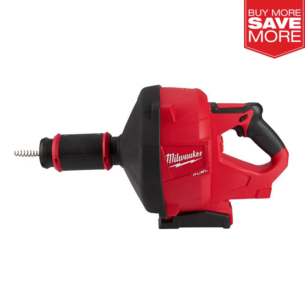 Milwaukee M12 12Volt LithiumIon Cordless Auger Snake Drain Cleaning (ToolOnly)257120 The