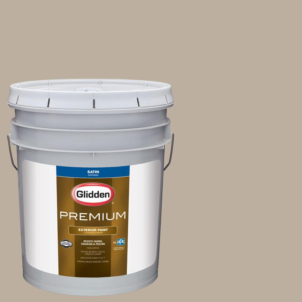 Glidden Premium 5gal. HDGWN27 Dry Goods Neutral Satin Latex Exterior
