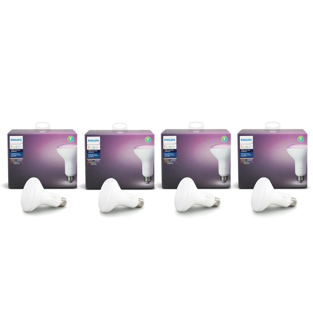 Philips Hue White And Color Ambiance 65 Watt Equivalent Dimmable Philips Hue White And Color Ambiance 65 Watt Equivalent Dimmable Br30 Led Smart Wireless Flood