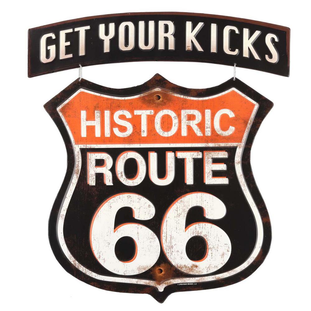 Open Road Brands Route 66 Get Your Kicks Linked Embossed ...