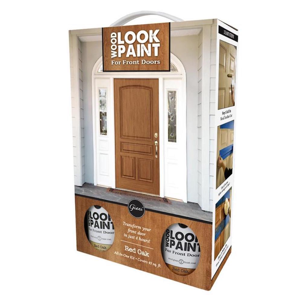 Wood Look Paint 16 oz. Red Oak Front Door KitFGWL RED FDK The Home