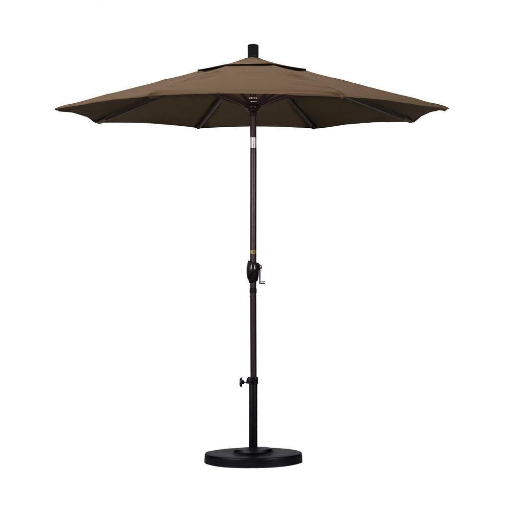 California Umbrella 7 5 Ft Bronze Aluminum Pole Market Aluminum