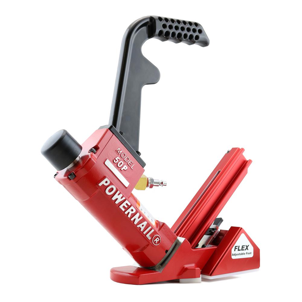 Flooring Nailers Nail S Pneumatic Staple The Home Depot Pneumatic 18 Gauge Flex Hardwood Flooring Cleat Nailer