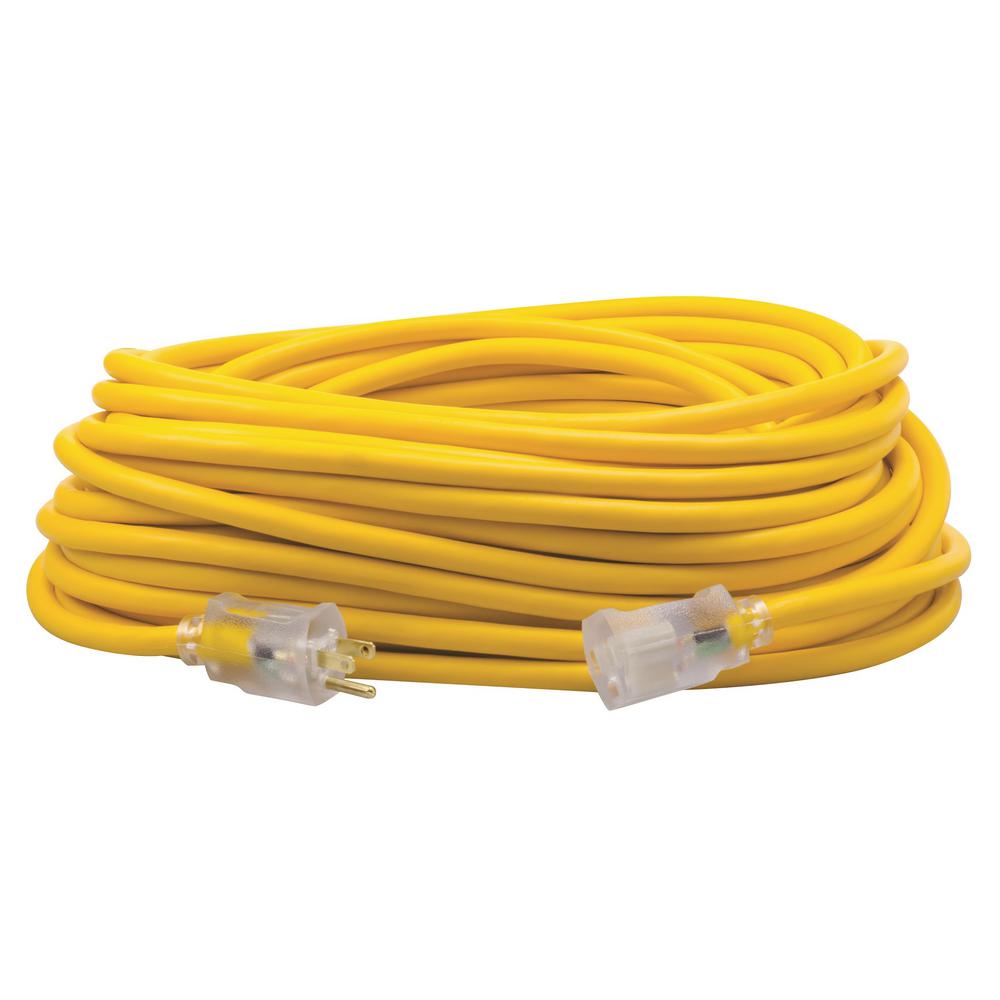 Southwire 100 ft. 12/3 SJEOW Outdoor Heavy-Duty T-Prene Extension Cord with... by Southwire