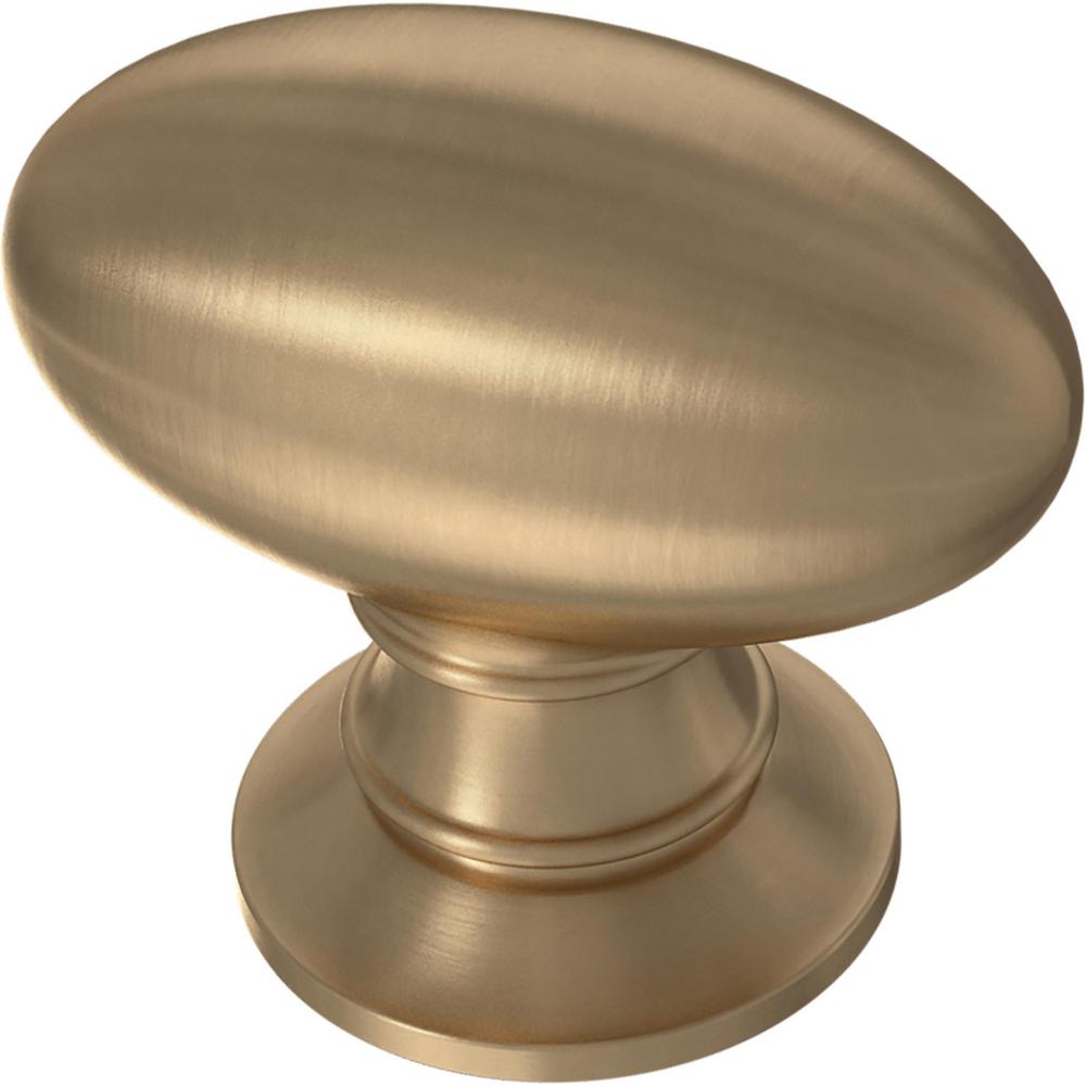 Liberty Rugby 1 1 4 In 32 Mm Champagne Bronze Oval Cabinet Knob   Liberty Cabinet Knobs P42404c Cz Cp 64 1000 