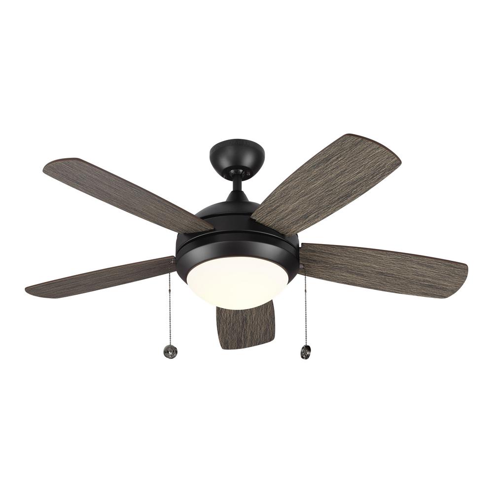 Monte Carlo Discus Classic Ii 44 In Integrated Led Aged Pewter Monte Carlo Discus Classic Ii 44 In Integrated Led Aged Pewter Ceiling Fan With Light Kit