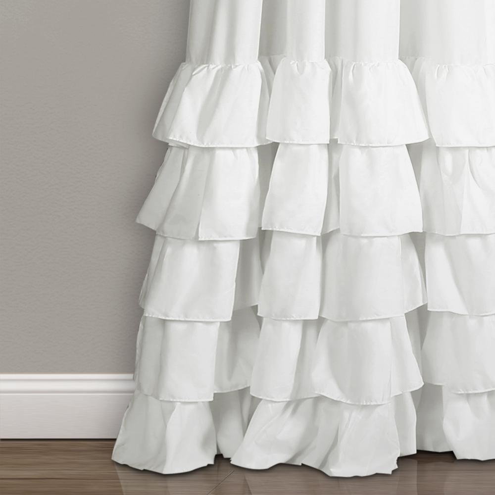 Lush Decor White Allison Ruffle Window Panel 84 In X 40 In 2