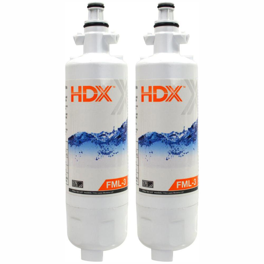 HDX FML3 Premium Refrigerator Replacement Filter Fits LG LT700P (Value