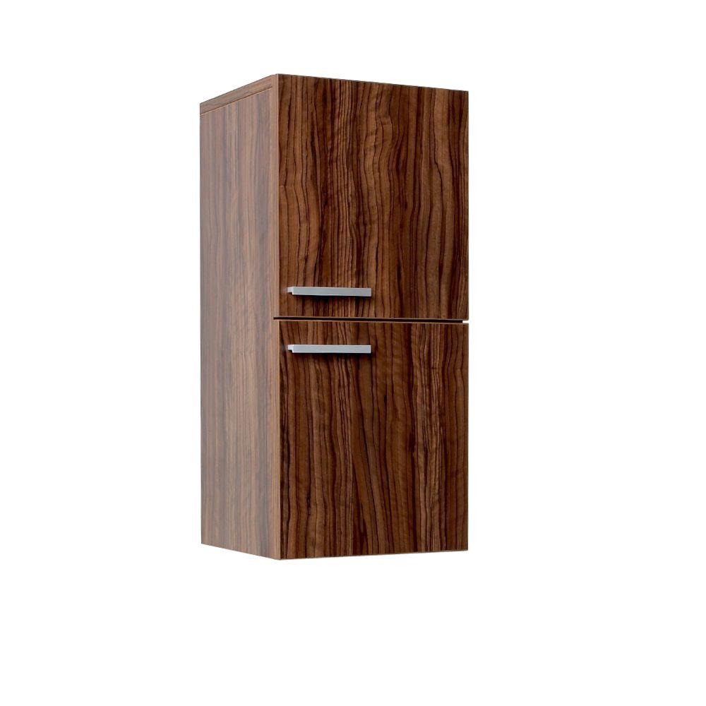 Walnut Bathroom Cabinets Storage Bath The Home Depot 12 In