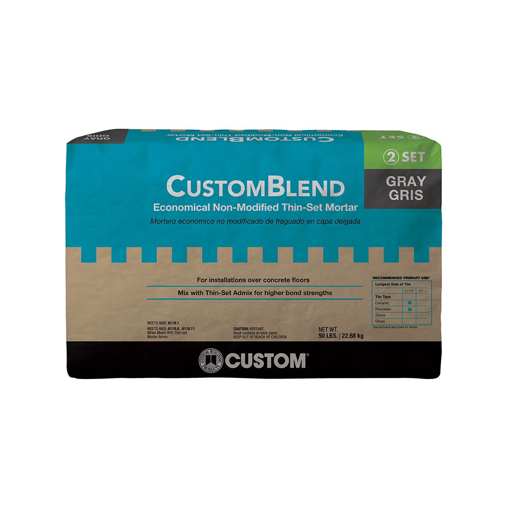 Custom Building Products Customblend Gray 50 Lbs Standard Thinset Custom Building Products Customblend