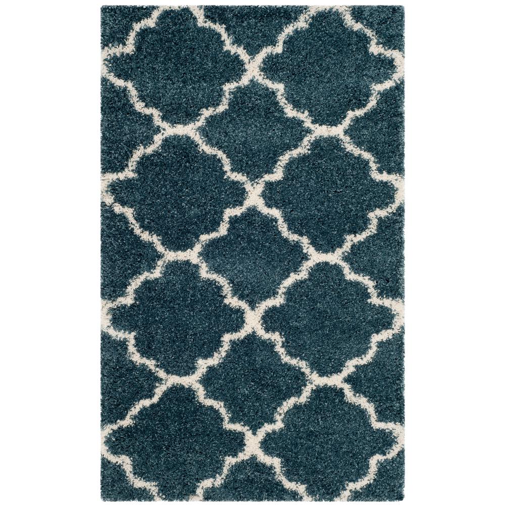 Safavieh Hudson Shag Slate Blue/Ivory 3 ft. x 5 ft. Area RugSGH282L3