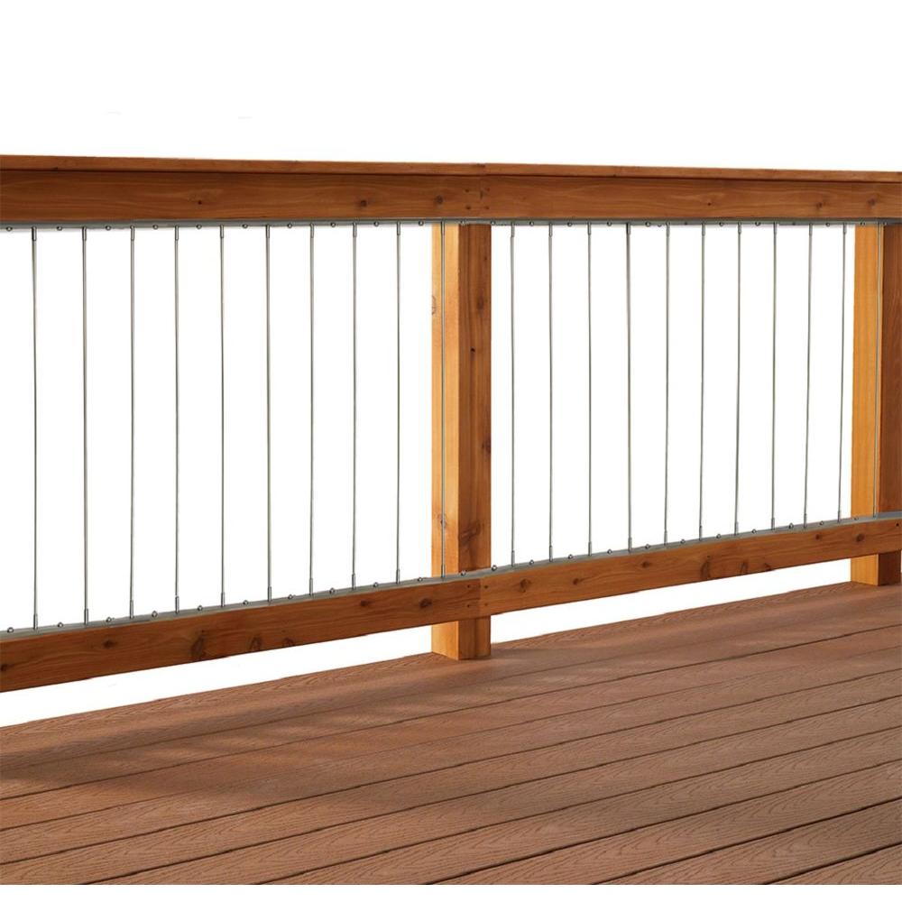 how cable deck to railing install Cable for Steel in. 42 Stainless Kit High Vertical Railing