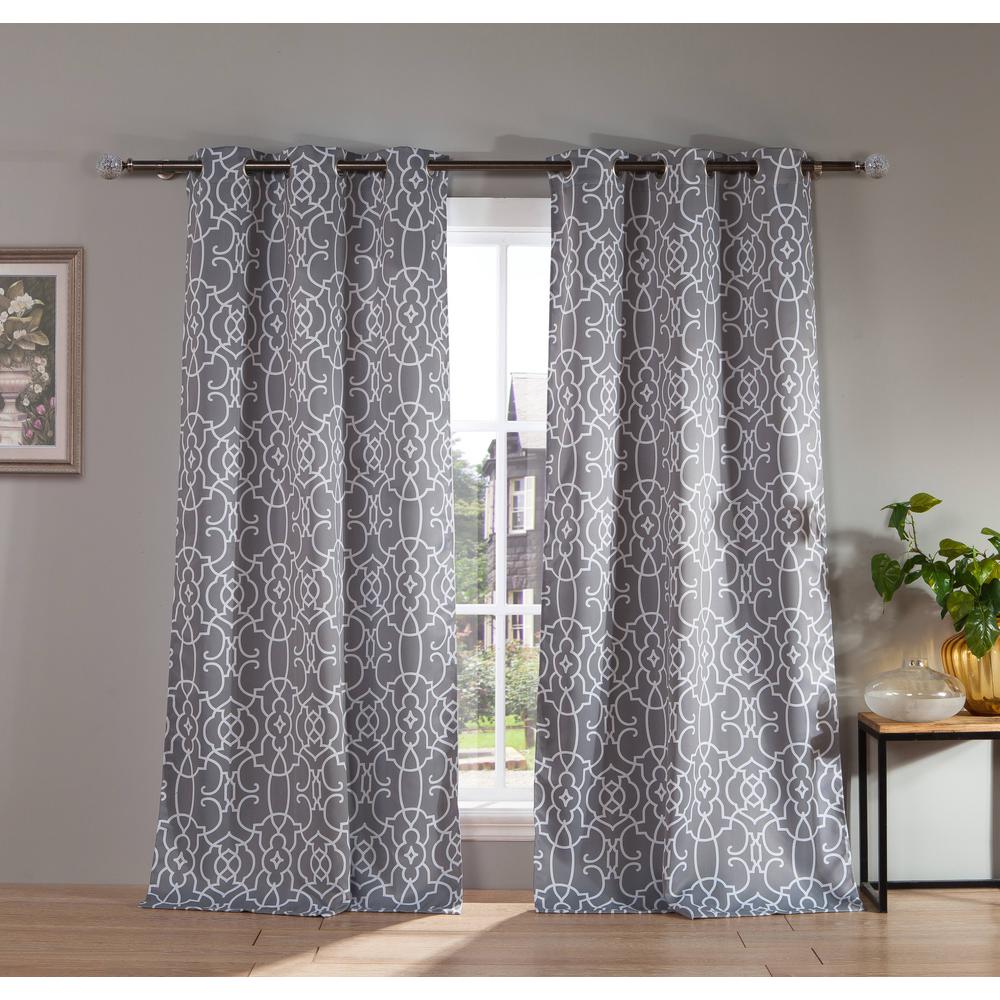 Lala Bash Kit Blackout Grey Grommet Panel Pair 38 In W X 84 Kit Blackout Grey Grommet Panel Pair 38 In W X 84 L 2 Piece
