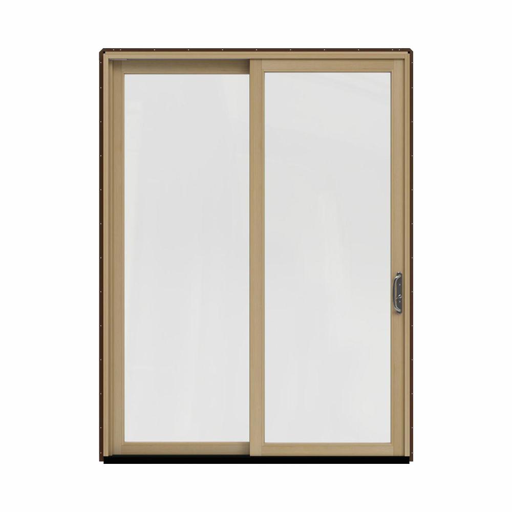 JELDWEN 72 in. x 96 in. W2500 Contemporary Brown Clad Wood RightHand