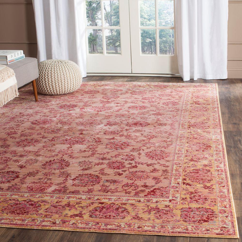 Safavieh Valencia Pink/Multi 5 ft. x 8 ft. Area RugVAL113H5 The