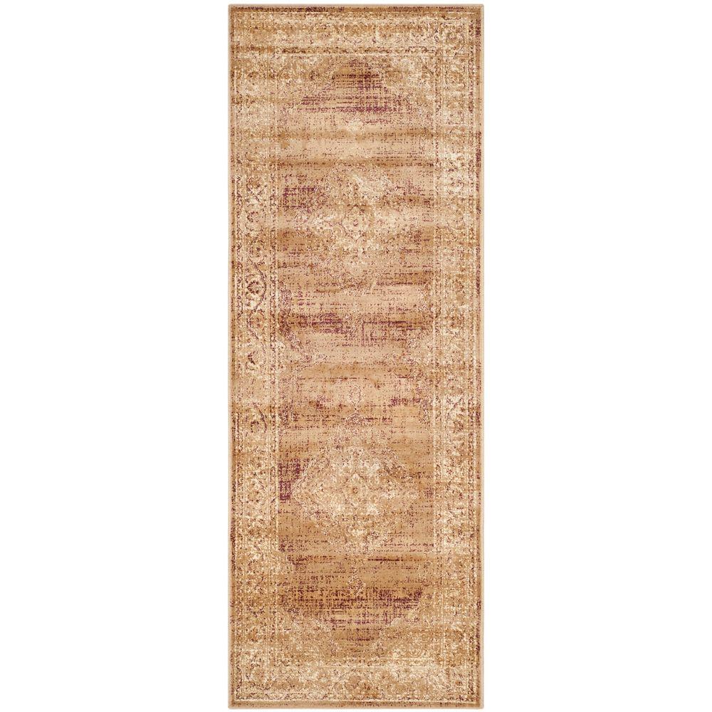 Safavieh Vintage Taupe 2 ft. 2 in. x 6 ft. Rug RunnerVTG11266026