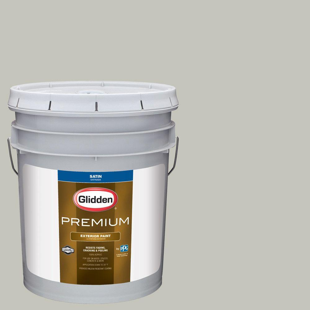Glidden Premium 5gal. HDGCN02D Grey Nuance Satin Latex Glidden Premium 5gal. HDGCN02D Grey Nuance Satin Latex